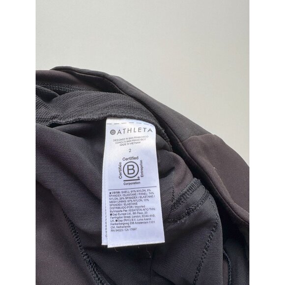 ATHLETA Headland Hybrid Black High Rise Cargo Ankle Leggings, Size 2 - Picture 13 of 15